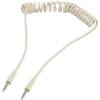 VALUELINE Valueline Coiled 3.5mm Stereo male to 3.5mm Stereo male Audio Cable 1m White VLMP 22010 W10